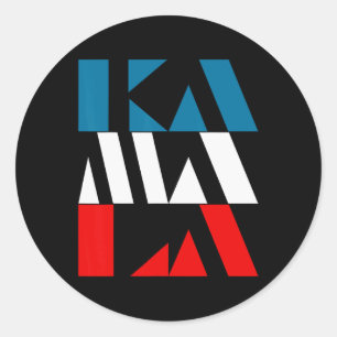 Kamala Harris 47th Harris Wheimer Presidential Ele Classic Round Sticker