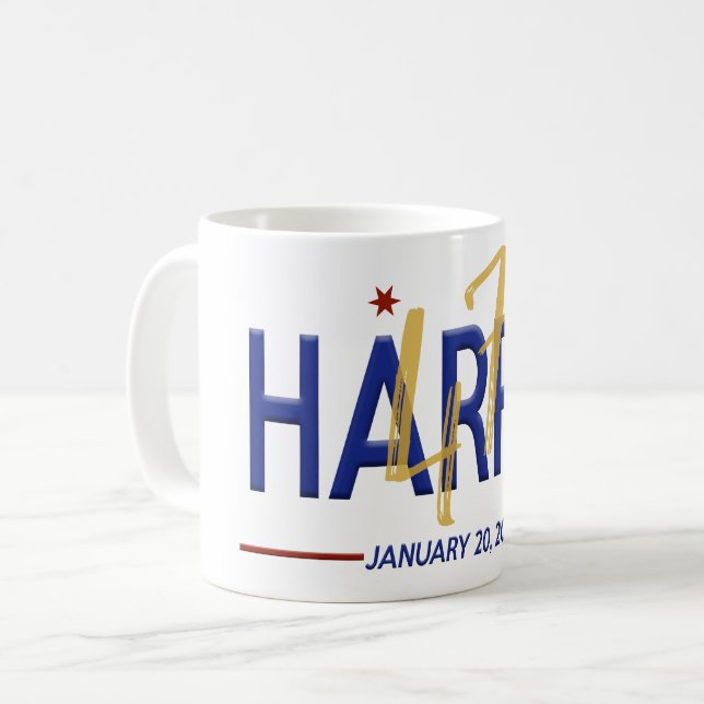 Kamala Harris 47th President Inauguration Coffee Mug (Front Left)