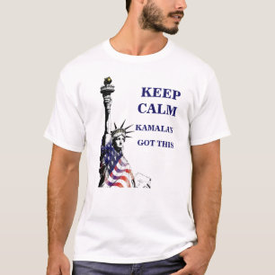 Kamala Harris American Flag Patriotic Political  T-Shirt