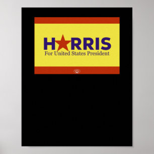 Kamala Harris And Tim W For President 2024 Throwba Poster