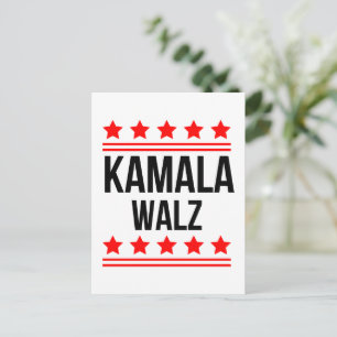 Kamala Harris And Tim Walz  Postcard