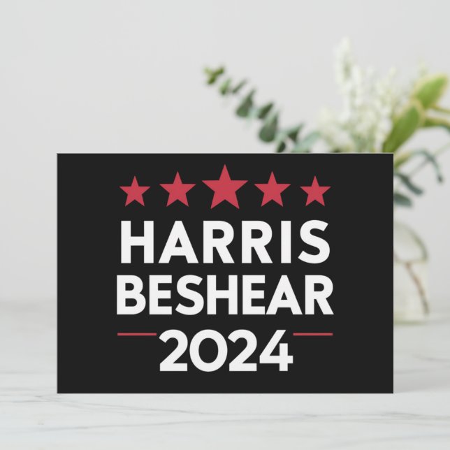 Kamala Harris Andy Beshear 2024 Harris Beshear 202 Invitation (Standing Front)