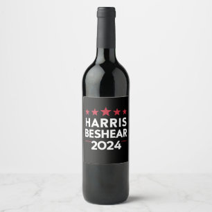 Kamala Harris Andy Beshear 2024 Harris Beshear 202 Wine Label