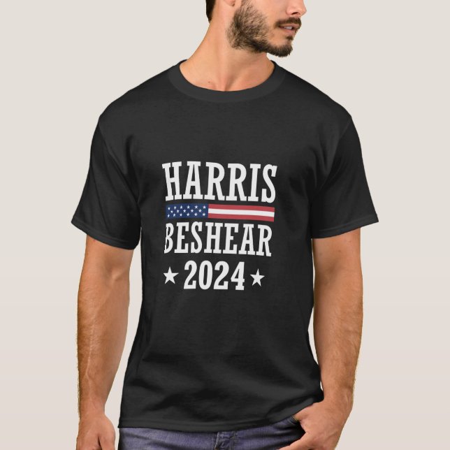 Kamala Harris Andy Beshear For President 2024 Patr T-Shirt (Front)
