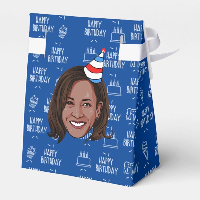 KAMALA HARRIS Birthday Favour Box (Back Side)