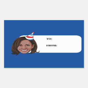 KAMALA HARRIS Birthday Rectangular Sticker