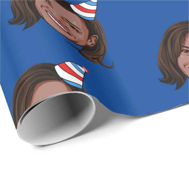 KAMALA HARRIS Birthday Wrapping Paper (Roll Corner)