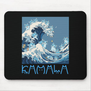 Kamala Harris Blue Cats Wave - Funny For Cat Owner Mouse Pad