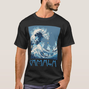 Kamala Harris Blue Cats Wave - Funny For Cat Owner T-Shirt