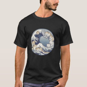 Kamala Harris Blue Cats Wave Funny for Cat Owners T-Shirt