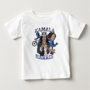 Kamala Harris Bootleg Rap Style Election Baby T-Shirt