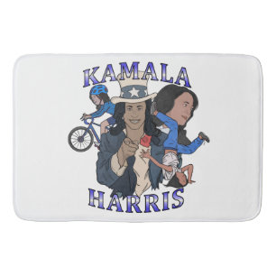 Kamala Harris Bootleg Rap Style Election Bath Mat