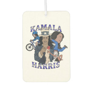 Kamala Harris Bootleg Rap Style Election Car Air Freshener