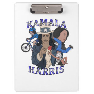 Kamala Harris Bootleg Rap Style Election Clipboard