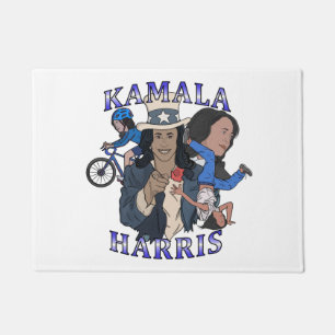 Kamala Harris Bootleg Rap Style Election Doormat
