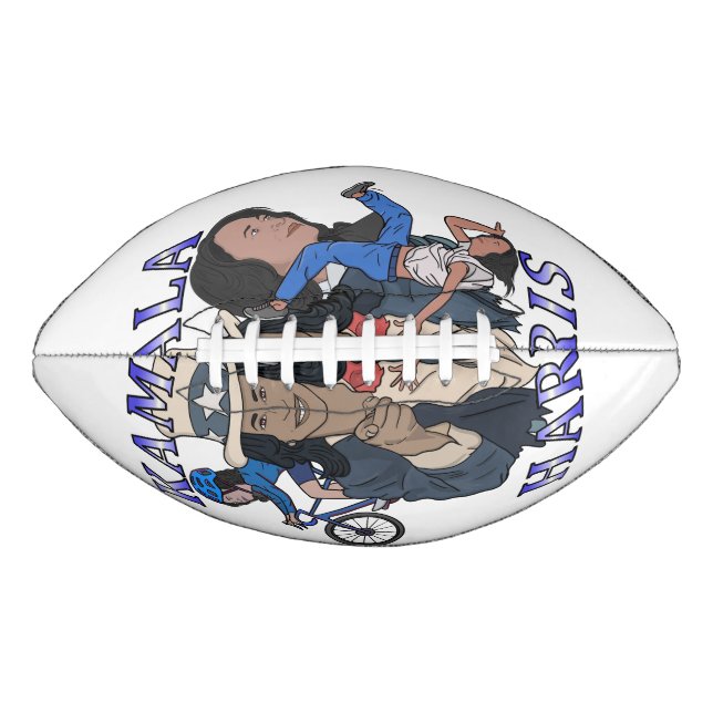 Kamala Harris Bootleg Rap Style Election Football (Front)