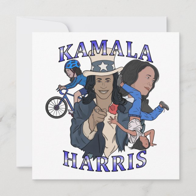 Kamala Harris Bootleg Rap Style Election Invitation (Front)