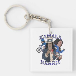 Kamala Harris Bootleg Rap Style Election Key Ring