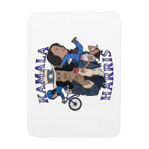 Kamala Harris Bootleg Rap Style Election Magnet