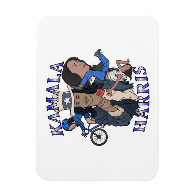Kamala Harris Bootleg Rap Style Election Magnet (Vertical)