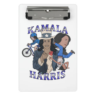 Kamala Harris Bootleg Rap Style Election Mini Clipboard