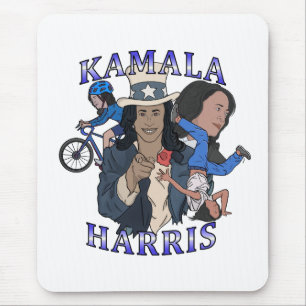 Kamala Harris Bootleg Rap Style Election Mouse Pad