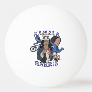 Kamala Harris Bootleg Rap Style Election Ping Pong Ball