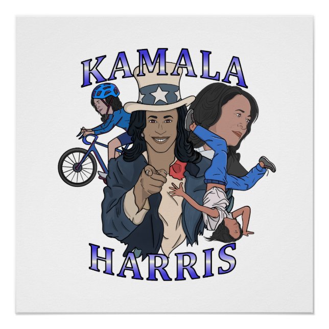 Kamala Harris Bootleg Rap Style Election Poster (Front)