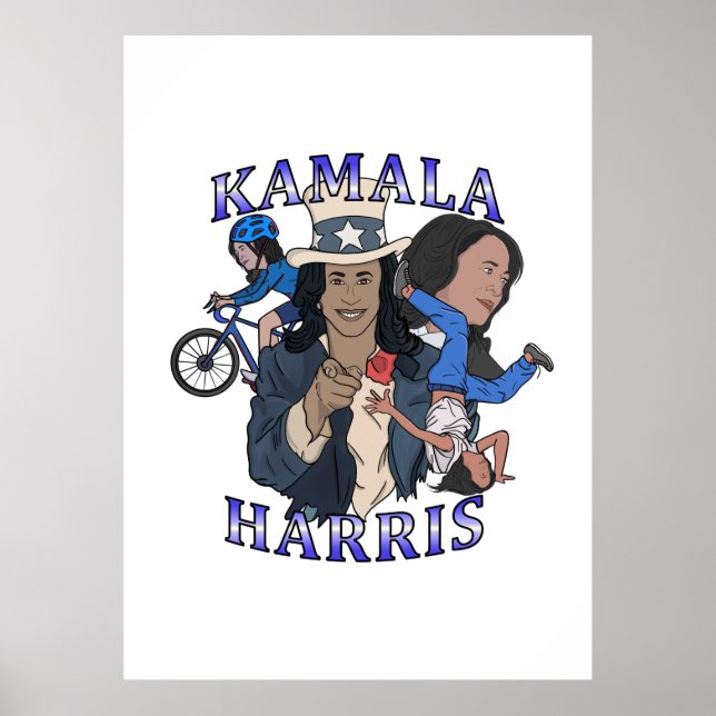 Kamala Harris Bootleg Rap Style Election Poster (Front)