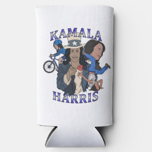 Kamala Harris Bootleg Rap Style Election Seltzer Can Cooler