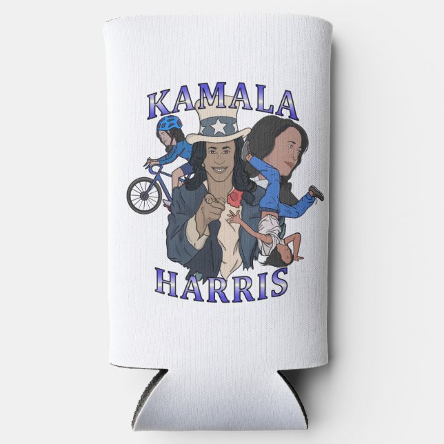 Kamala Harris Bootleg Rap Style Election Seltzer Can Cooler (Front)