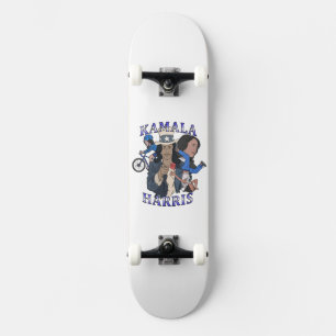 Kamala Harris Bootleg Rap Style Election Skateboard