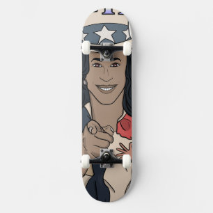 Kamala Harris Bootleg Rap Style Election Skateboard