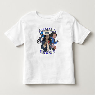Kamala Harris Bootleg Rap Style Election Toddler T-Shirt