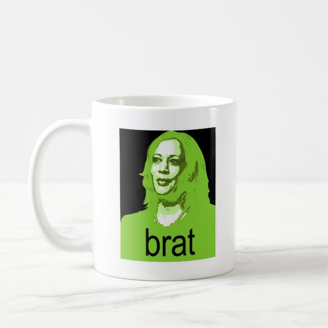 Kamala Harris Brat Coffee Mug (Left)