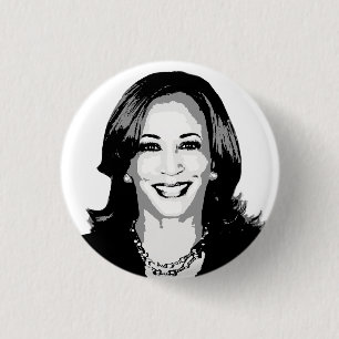 Kamala Harris Bust 3 Cm Round Badge
