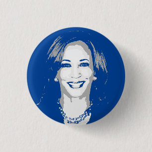 Kamala Harris Bust 3 Cm Round Badge