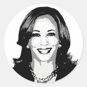 Kamala Harris Bust Classic Round Sticker
