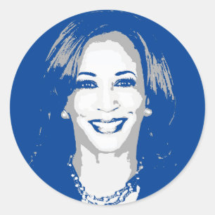 Kamala Harris Bust Classic Round Sticker
