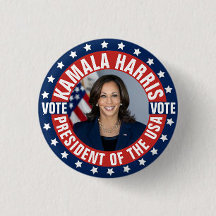 Kamala Harris Campaign 3 Cm Round Badge