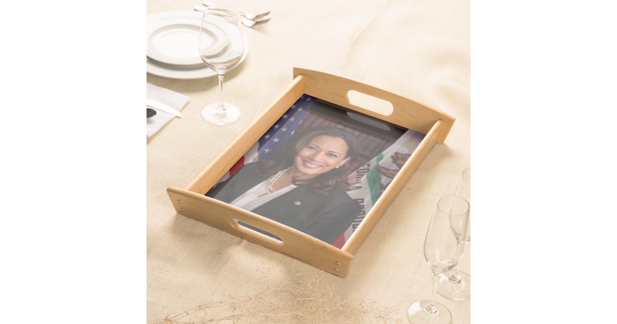 Kamala Harris Candidate for President US 2024 Serving Tray Zazzle