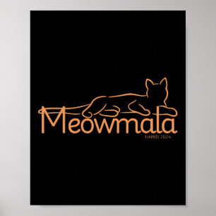 Kamala Harris Cat Ladies 2024 Election Poster