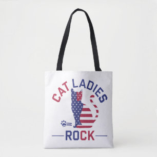 KAMALA HARRIS CAT LADIES ROCK! Tote Bag