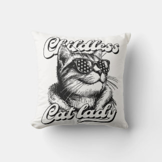 kamala harris cat lady  cushion