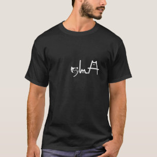 Kamala Harris Cat Lettering Funny Comma La Kamala  T-Shirt