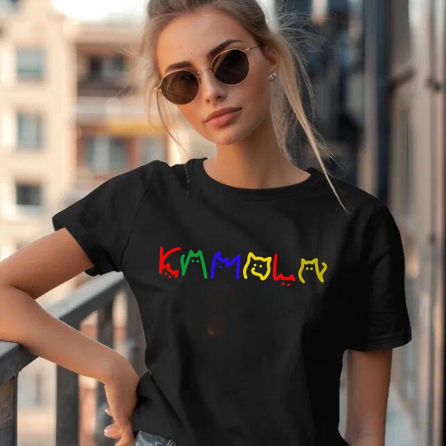 Kamala Harris - Cat Lettering T-Shirt (Creator Uploaded)