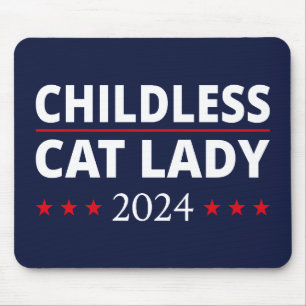 Kamala Harris - Childless Cat Lady 2024 III Mouse Pad