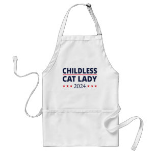 Kamala Harris - Childless Cat Lady 2024 III Standard Apron