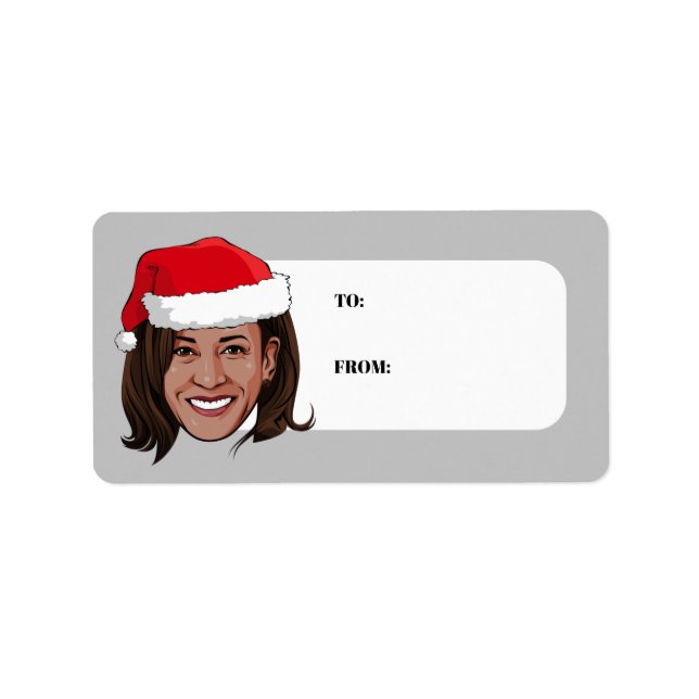 Kamala Harris Christmas Label (Front)