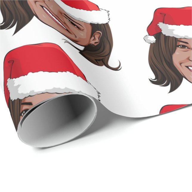 Kamala Harris Christmas Wrapping Paper (Roll Corner)